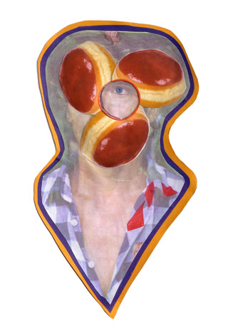 Kamilla Bischof: o.T., 2011, Installationsfragment aus Papier, 17 x 30 cm