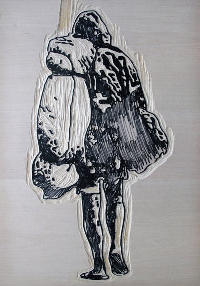 Hans Weigand | Holzschnitt | 42 x 60 cm | aus der Serie: Go West 2