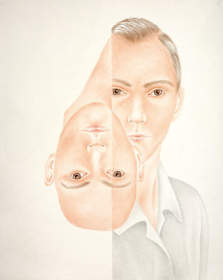 Galerie.Z: Bertram Hasenauer, untitled, (doppelportrait1), 50x40,2008